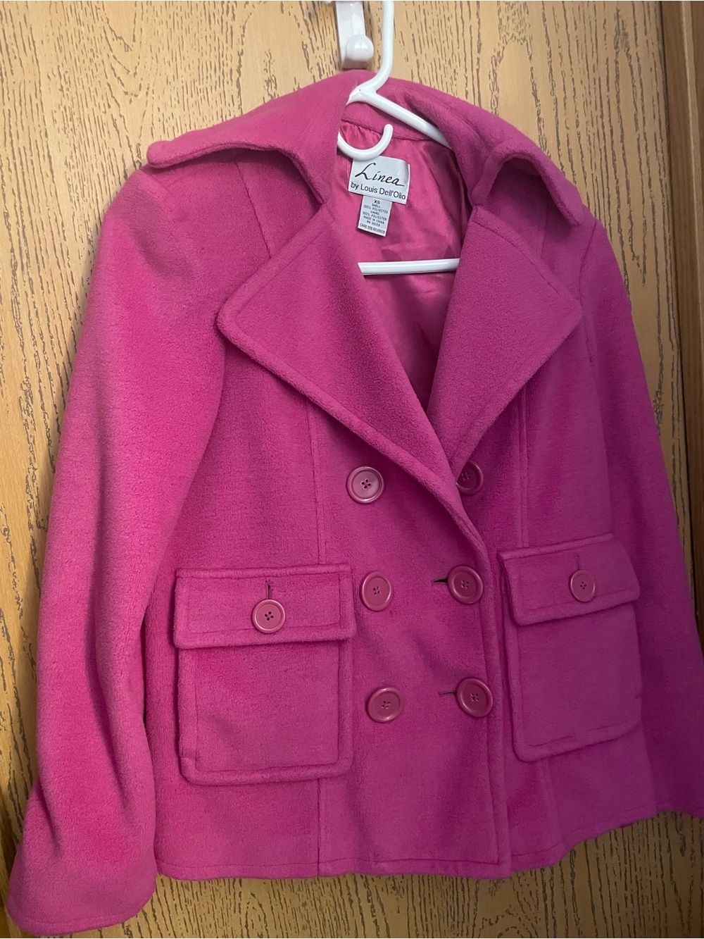 Linea by Louis Dell'Olio Hot Pink Satin-Lined Jacket
